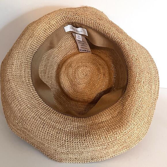 Aritzia Little Moon Women's Straw Sun Hat Packable Beach Travel Beige Size XS - Picture 8 of 14